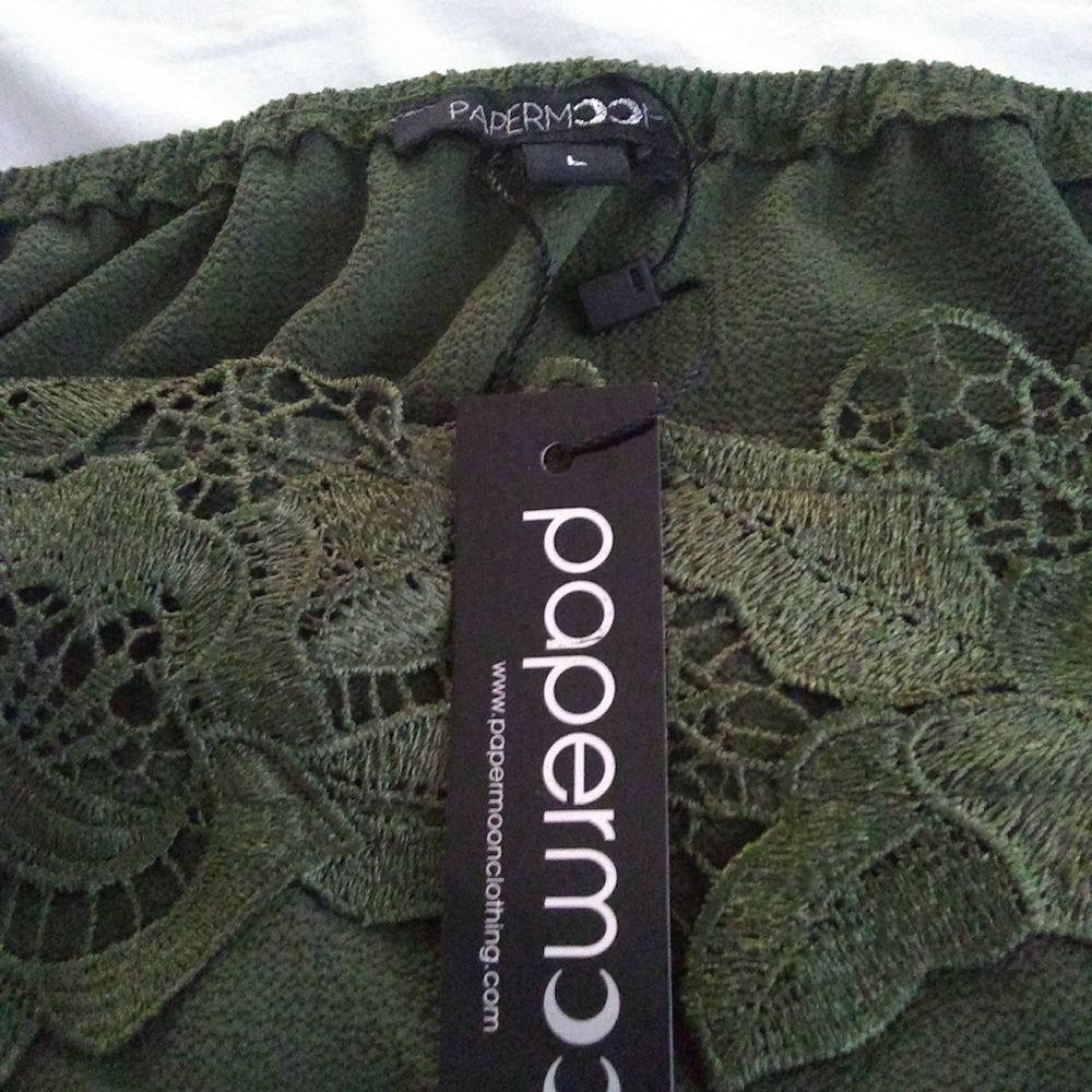 Beautiful green lacy blouse
